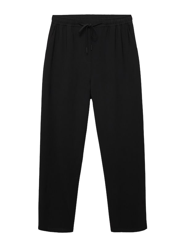 MANGO MANGO Regular Hose 'FLUIDO' in Schwarz