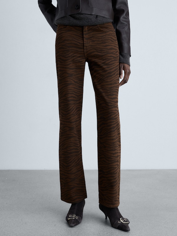 MANGO MANGO Regular Jeans In Cognac Dunkelbraun