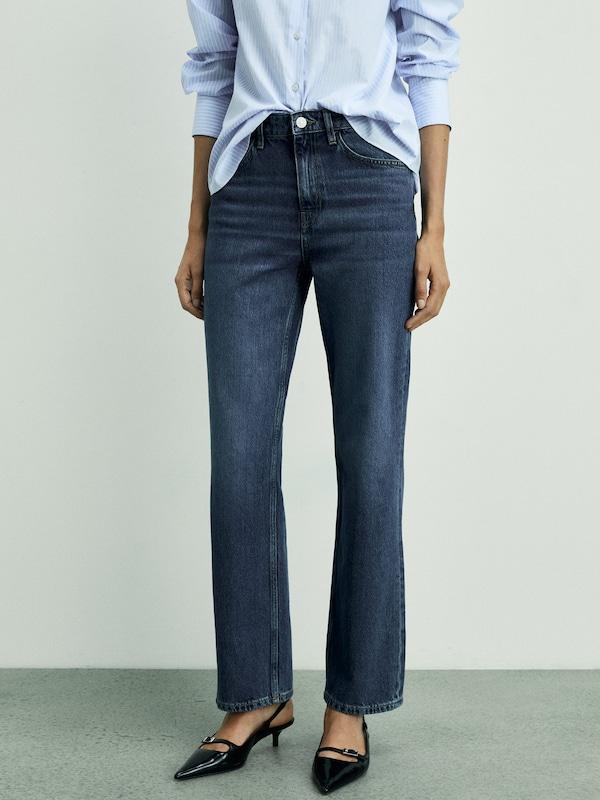 MANGO MANGO Regular Jeans 'MATILDA' In Dunkelblau