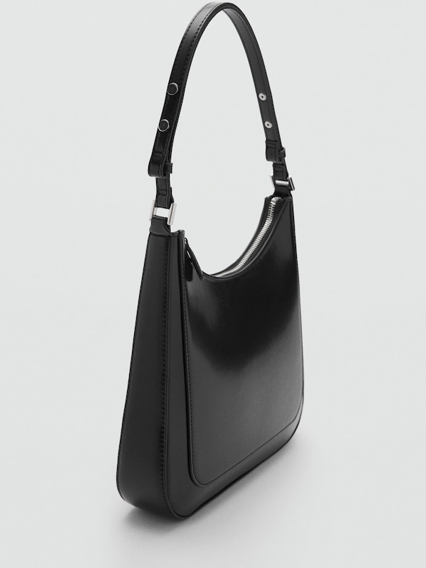 MANGO MANGO Schultertasche 'DEGRADE' In Schwarz
