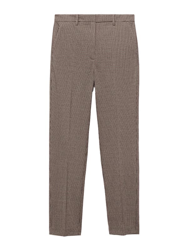 MANGO MANGO Slimfit Hose 'WARM' in Weinrot