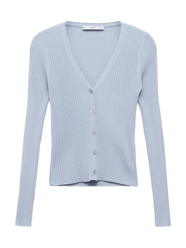 MANGO MANGO Strickjacke 'BUGAMBI' in Hellblau