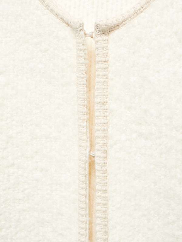 MANGO MANGO Strickjacke In Creme
