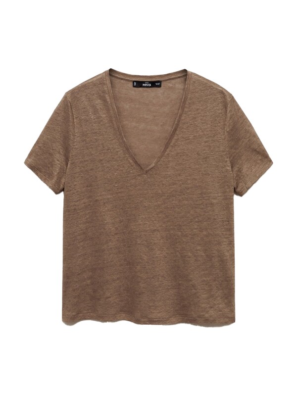 MANGO MANGO T-Shirt 'LINITO' in Braunmeliert