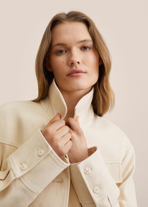 MANGO MANGO Übergangsjacke In Hellbeige
