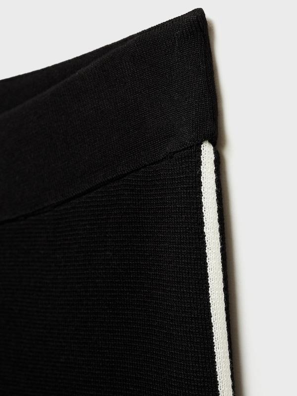 MANGO MANGO Wide Leg Hose 'Comu' In Schwarz
