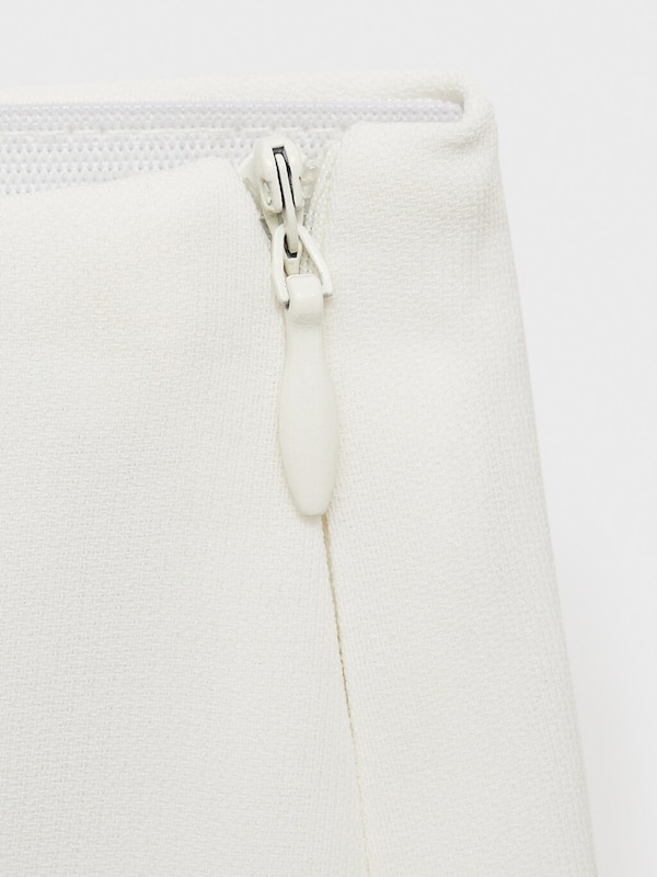 MANGO MANGO Wide Leg Hose 'IGUANA' In Offwhite