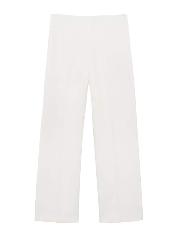 MANGO MANGO Wide Leg Hose 'IGUANA' in Offwhite