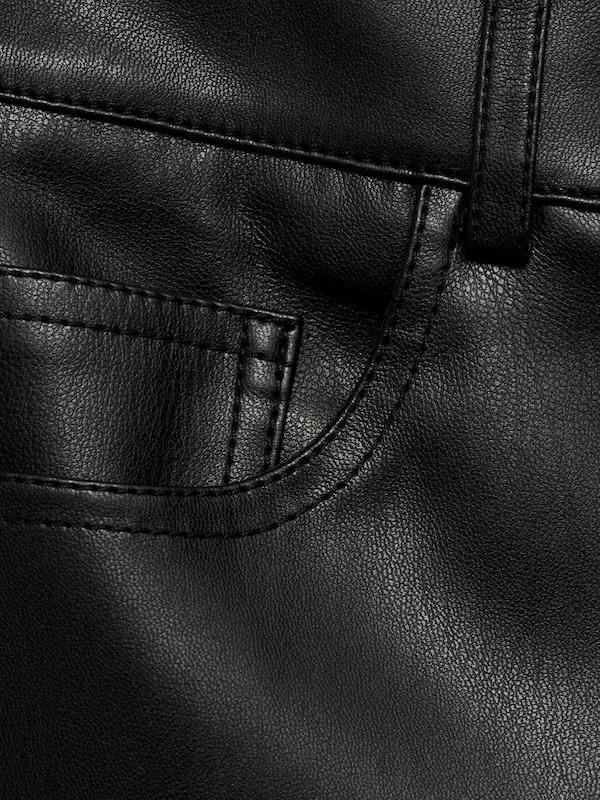 MANGO MANGO Wide Leg Hose In Schwarz