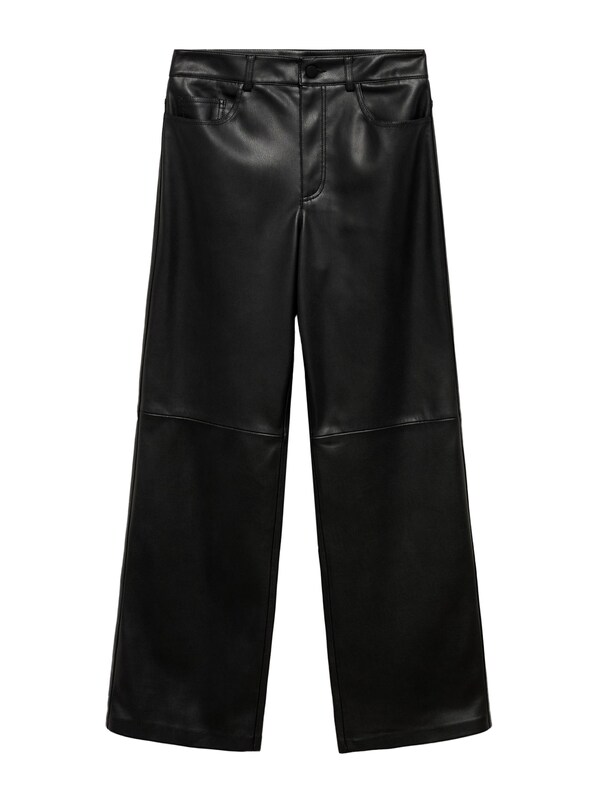 MANGO MANGO Wide Leg Hose in Schwarz