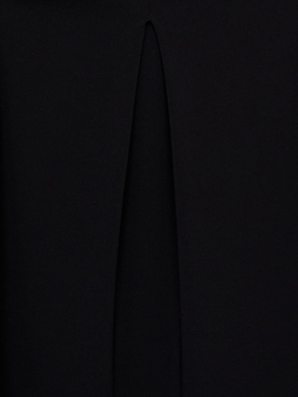 MANGO MANGO Wide Leg Hose 'LEO' In Schwarz