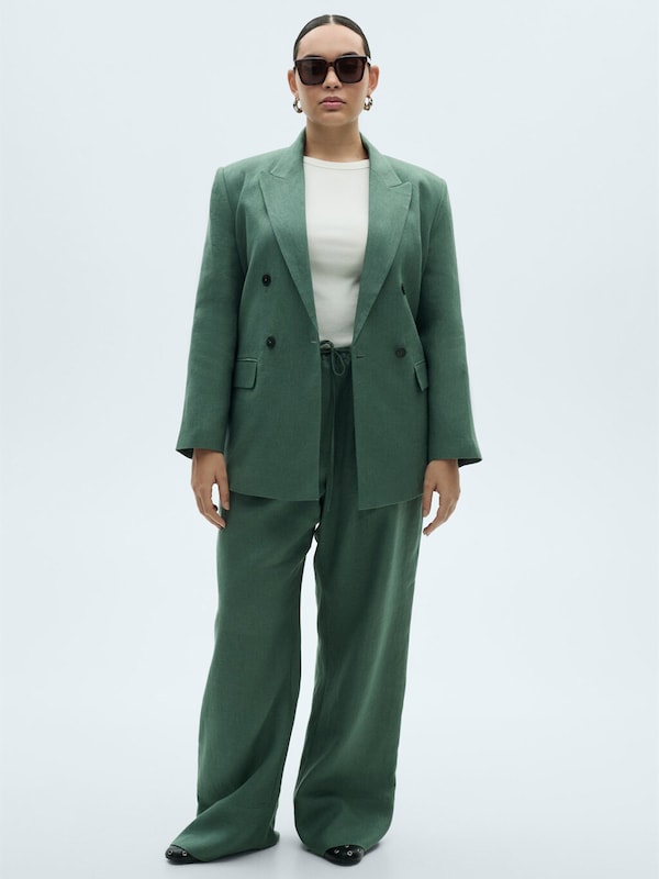 MANGO MANGO Wide Leg Hose 'MUSGO' In Jade