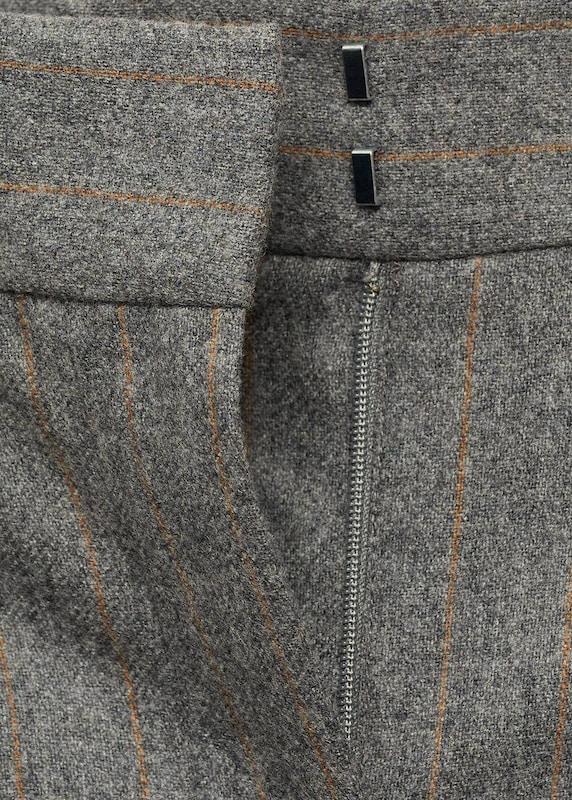 MANGO MANGO Wide Leg Hose 'Norway' In Graumeliert