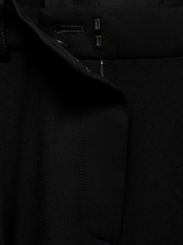MANGO MANGO Wide Leg Hose 'Spider' In Schwarz