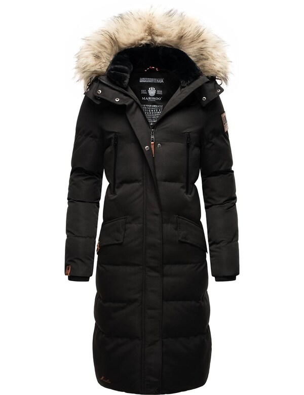 MARIKOO MARIKOO Mantel 'Schneesternchen' in Schwarz