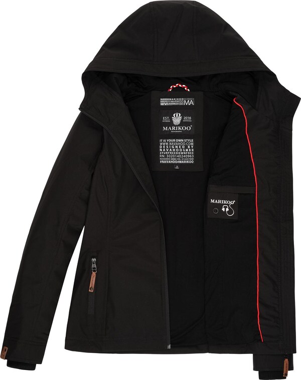 MARIKOO MARIKOO Übergangsjacke 'Brombeere' In Schwarz