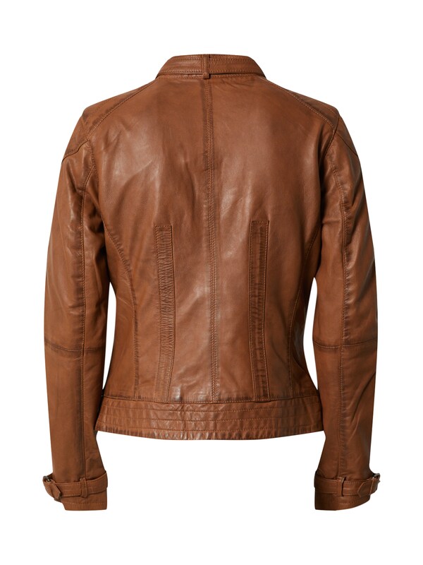 Maze Maze Lederjacke ' Ryana ' In Braun Cognac