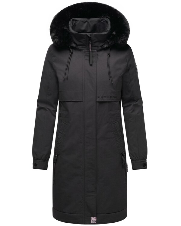 NAVAHOO NAVAHOO Wintermantel 'Kaltwetterretter' In Schwarz
