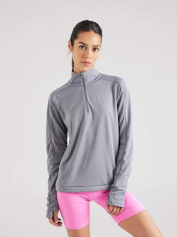 NIKE NIKE Funktionsshirt 'Pacer' In Grau Hellgrau