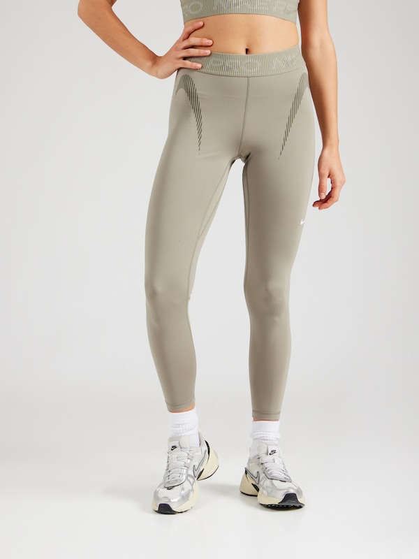 NIKE NIKE Skinny Sporthose In Oliv Dunkelgrün