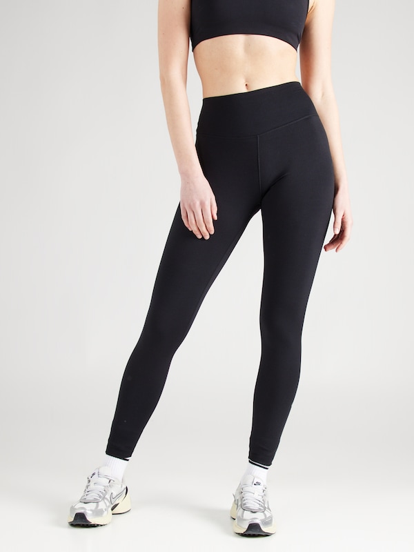 NIKE NIKE Skinny Sporthose 'ONE' In Schwarz