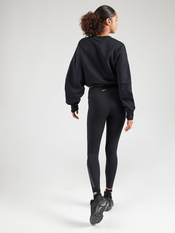 NIKE NIKE Skinny Sporthose 'ONE' In Schwarz