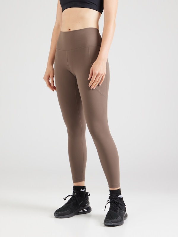 NIKE NIKE Skinny Sporthose 'ONE' In Taupe