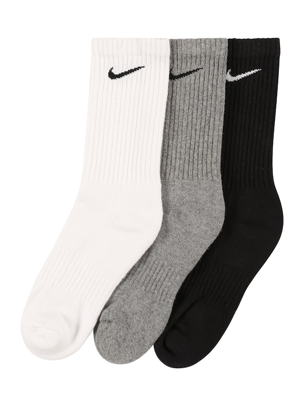 NIKE NIKE Sportsocken 'Everyday' in Graumeliert Schwarz Weiß