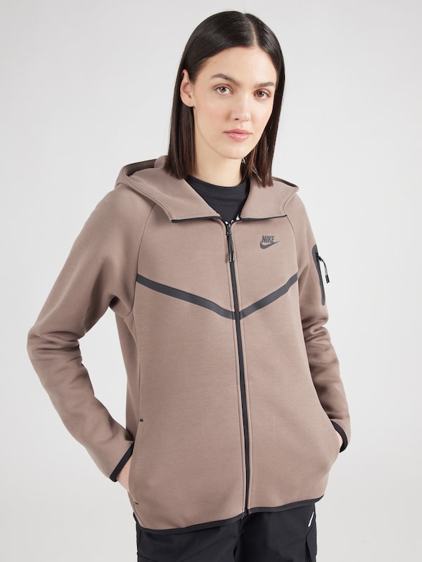 Nike Sportswear Nike Sportswear Sweatjacke 'TECH FLEECE 2' In Mokka