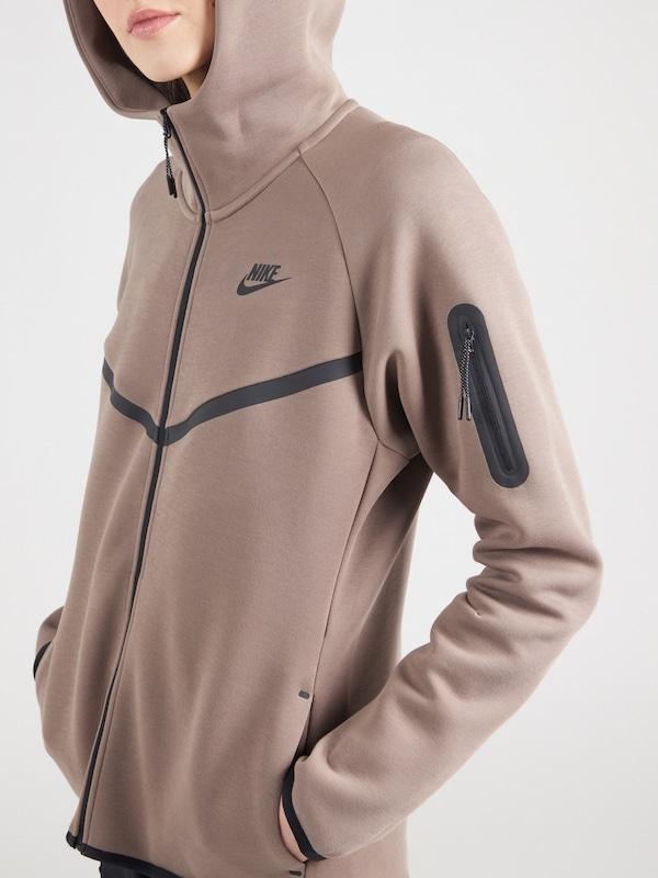 Nike Sportswear Nike Sportswear Sweatjacke 'TECH FLEECE 2' In Mokka