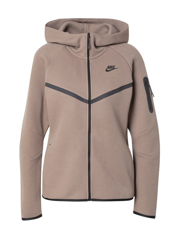 Nike Sportswear Nike Sportswear Sweatjacke 'TECH FLEECE 2' in Mokka