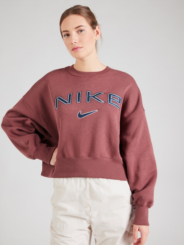 Nike Sportswear Nike Sportswear Sweatshirt 'PHNX FLC' In Burgunder