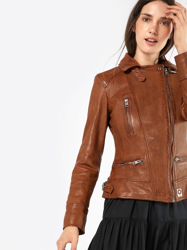 OAKWOOD OAKWOOD Lederjacke 'Video' In Braun
