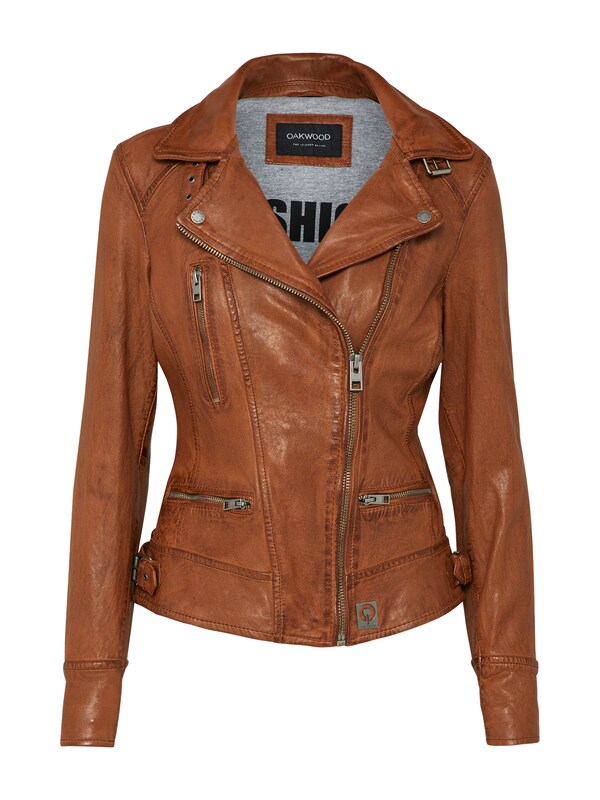 OAKWOOD OAKWOOD Lederjacke 'Video' in Braun