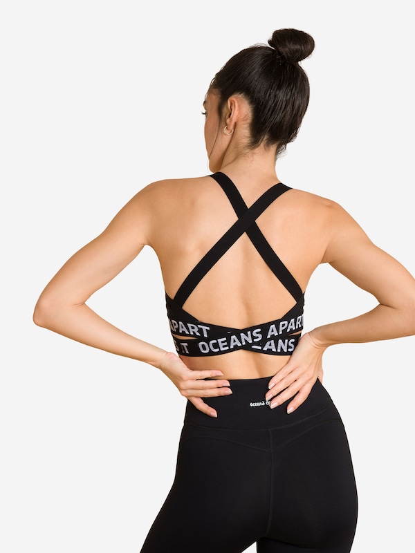 OCEANSAPART OCEANSAPART Bustier Sport-BH 'Beauty' In Schwarz