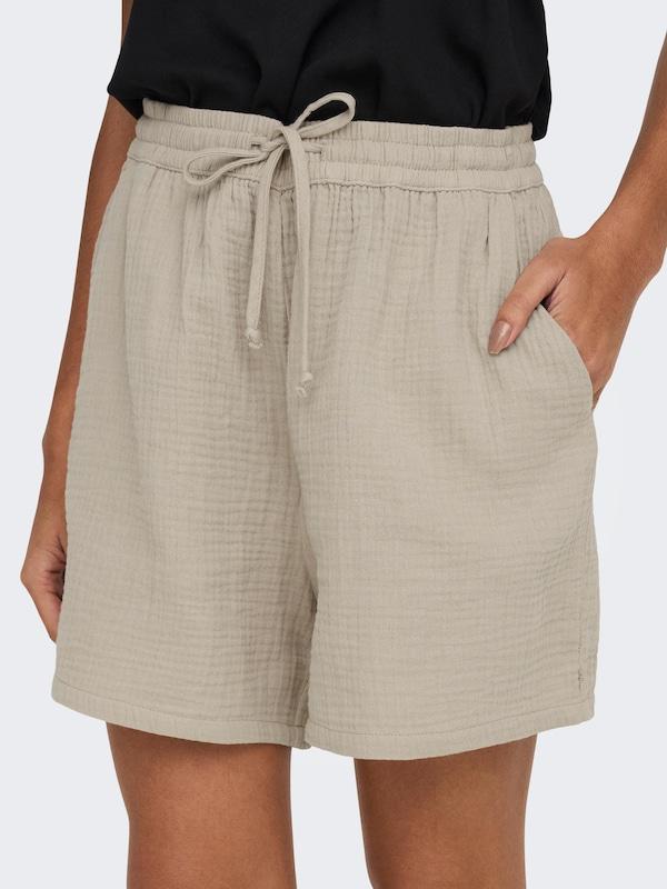 ONLY ONLY Loosefit Shorts 'ONLThyra' In Dunkelbeige