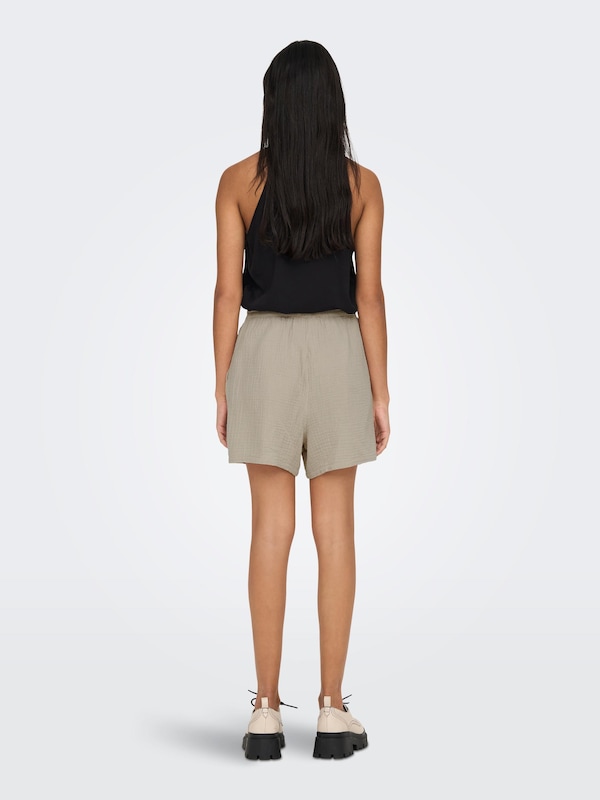 ONLY ONLY Loosefit Shorts 'ONLThyra' In Dunkelbeige