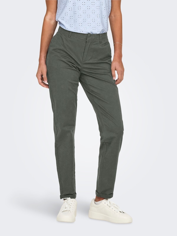 ONLY ONLY Slimfit Hose 'ONLBIANA' In Grau