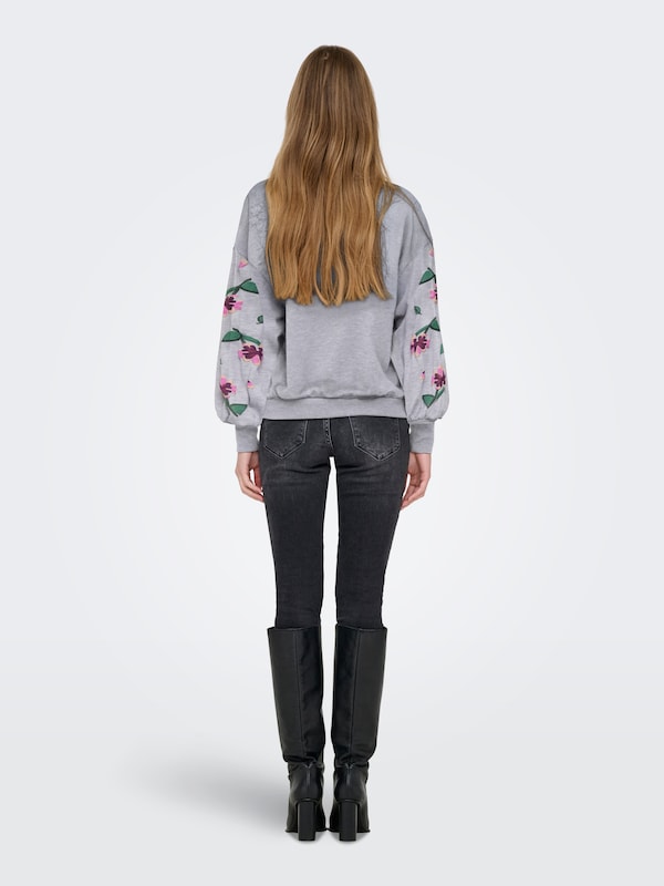 ONLY ONLY Sweatshirt 'ONLBROOKE' In Hellgrau