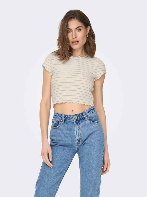 ONLY ONLY T-Shirt 'ONLANITS' In Creme