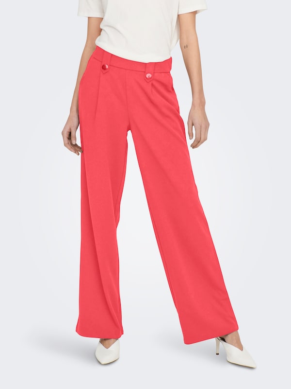 ONLY ONLY Wide Leg Hose 'ONLSANIA' In Hellrot