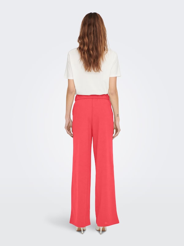 ONLY ONLY Wide Leg Hose 'ONLSANIA' In Hellrot