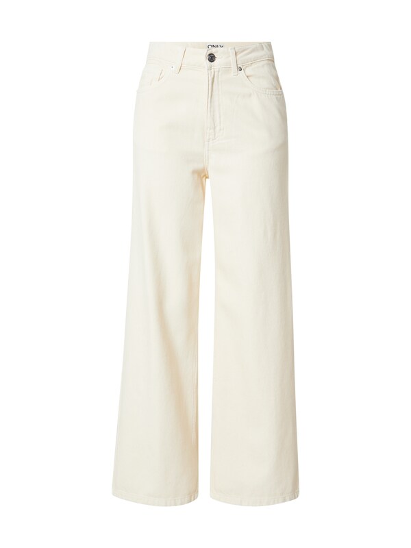 ONLY ONLY Wide Leg Jeans in Creme