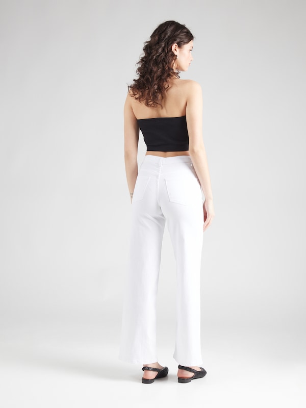 ONLY ONLY Wide Leg Jeans 'ONLMadison Blush' In White Denim