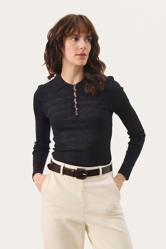 Part Two Part Two Pullover In Navy