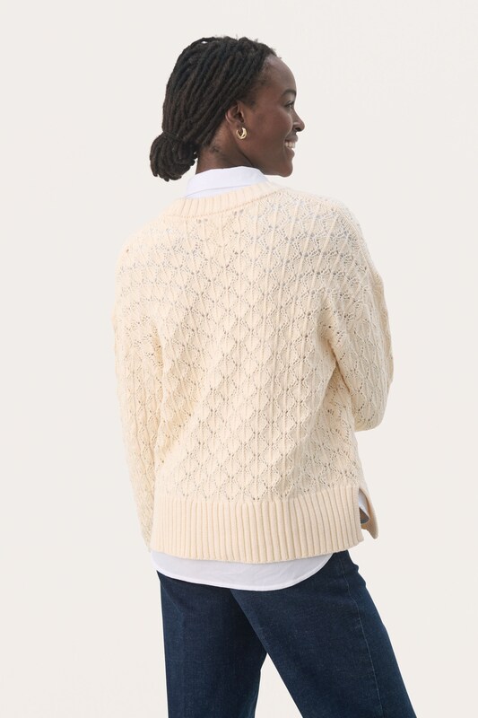 Part Two Part Two Pullover In Wollweiß