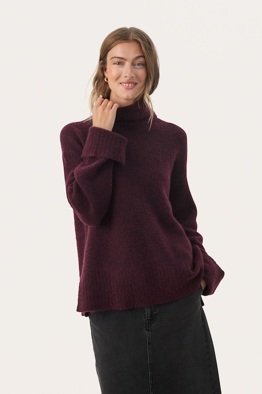 Part Two Part Two Pullover 'Leahs' In Bordeaux