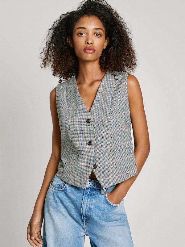 Pepe Jeans Pepe Jeans Anzugweste 'Florina' In Weiß