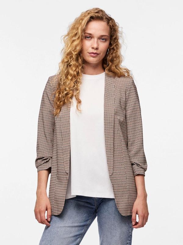 PIECES PIECES Blazer 'Bosella' In Schoko Hellbraun