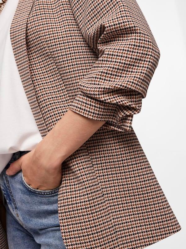 PIECES PIECES Blazer 'Bosella' In Schoko Hellbraun